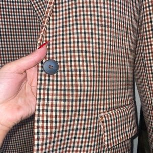 New brown plaid jacket